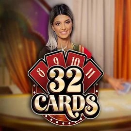 32 Cards online game logo by Ezugi on wildhub-no.com