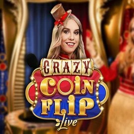 Crazy Coin Flip slot visual from Evolution available on wildhub-no.com