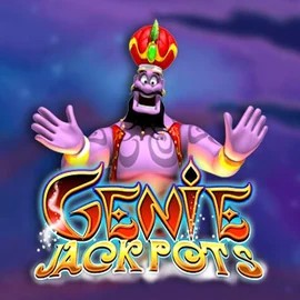 Genie Jackpots slot logo by Blueprint Gaming at WildHub Casino