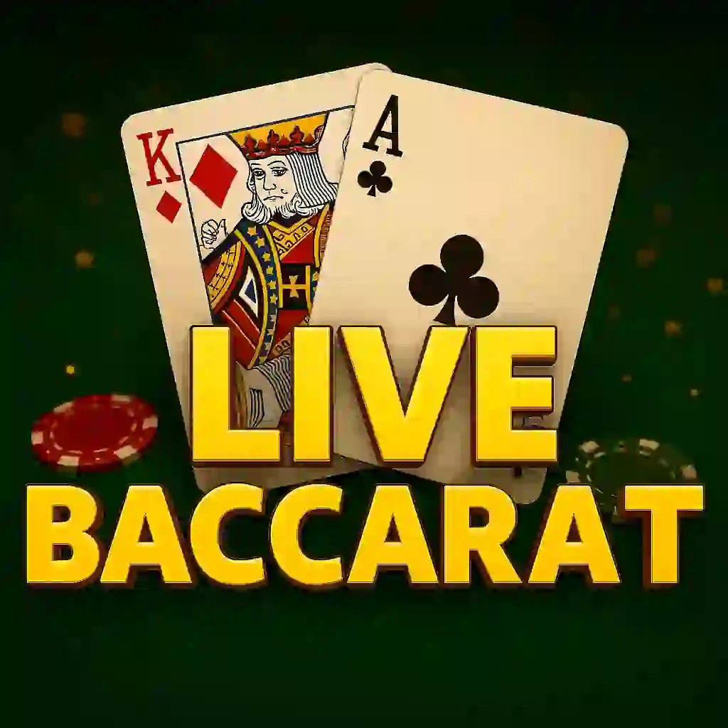 Live Baccarat casino game by Evolution – featured logo at WildHub Casino