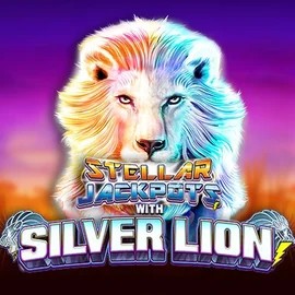 Stellar Jackpots with Silver Lion logo by Lightning Box Game at WildHub Casino