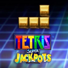 Tetris Super Jackpots slot visual from WMS available on wildhub-no.com